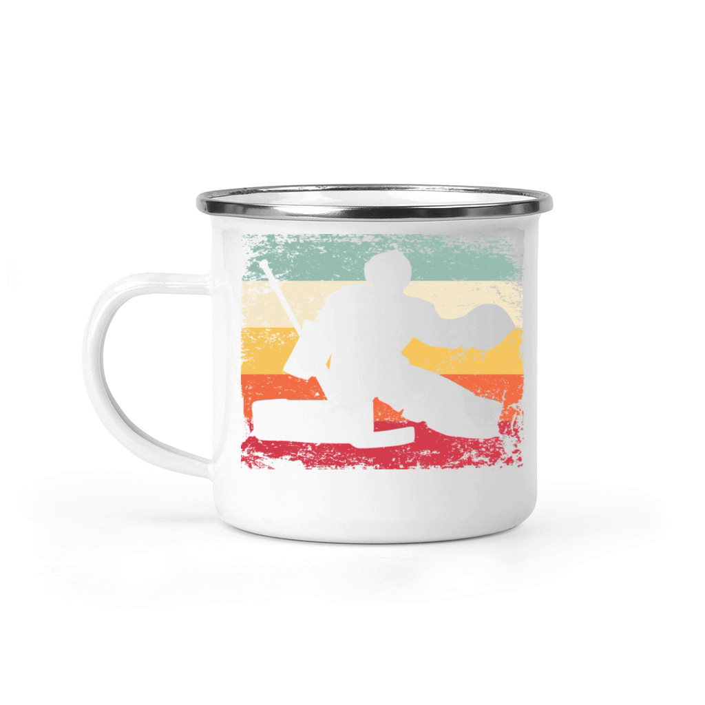 Ice Hockey Player Vintage Ice Hockey Camping Mug