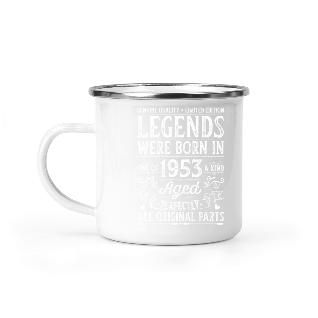 Legends Were Born In 1953 Birthday Camping Mug