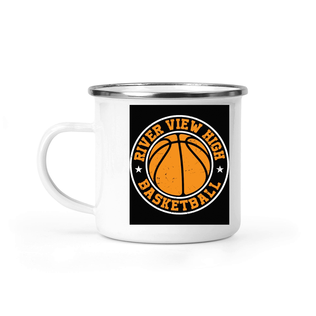 River view high Basketball Camping Mug
