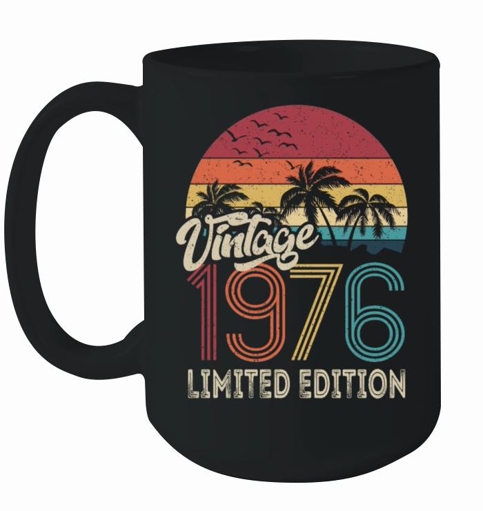 50th Birthday Vintage 1976 Limited Edition Ceramic Mug