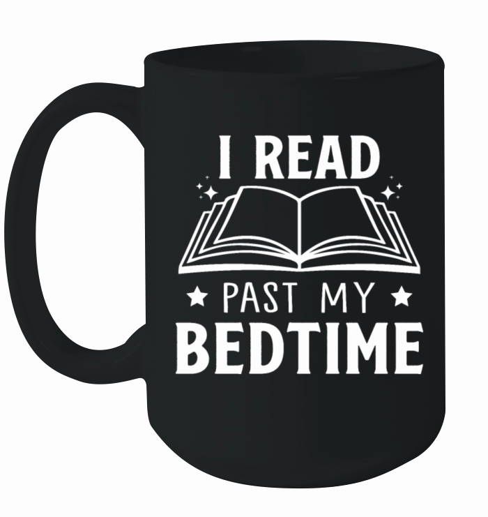 Bed Time Book Lover Reader Desing Funny Reading Ceramic Mug