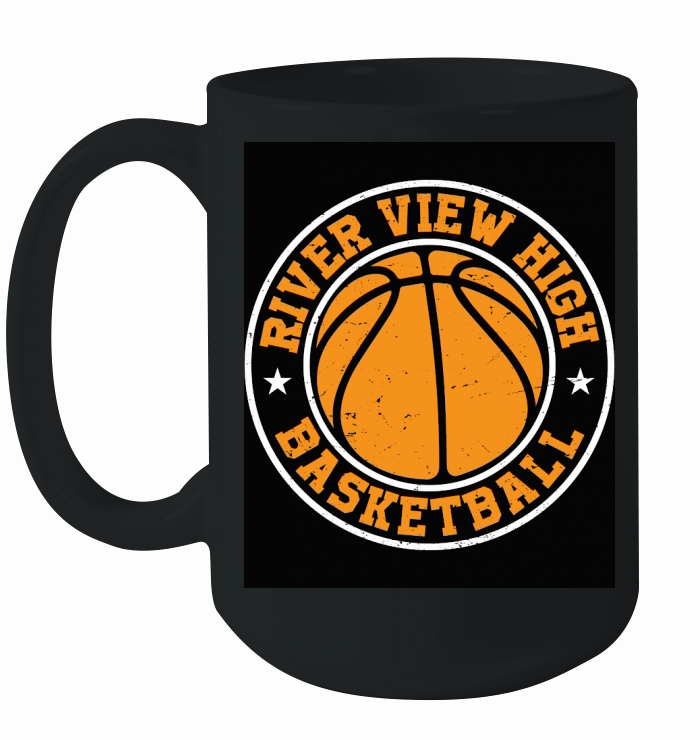 River view high Basketball Ceramic Mug