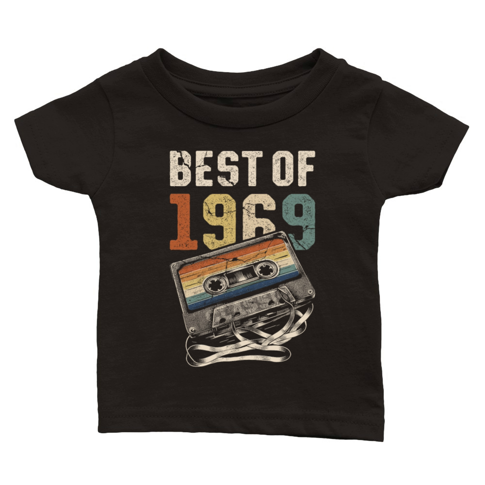 Best Of 1969 Birthday Cassette Tape Classic Baby Crewneck T-shirt