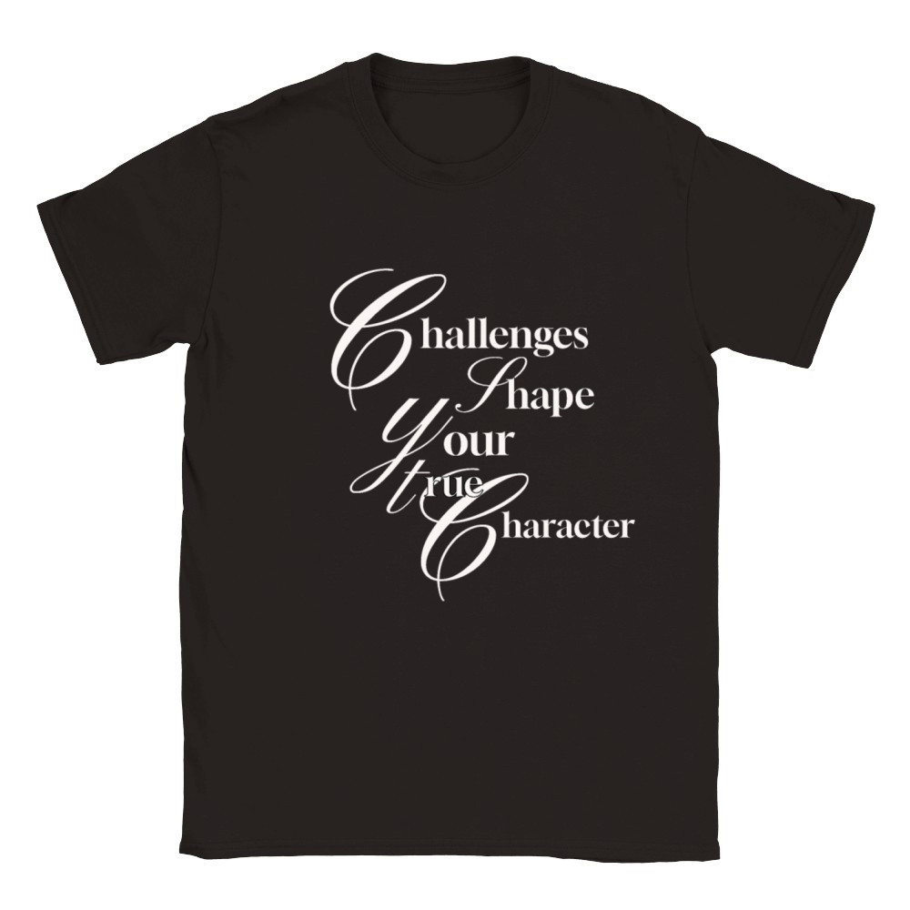 Challenges shape your true character Classic Kids Crewneck T-shirt