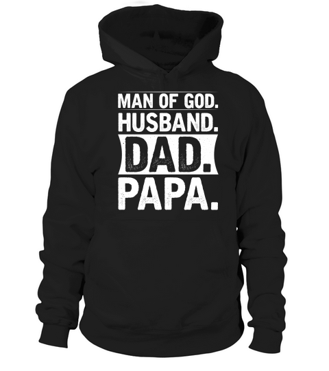 Man of God Husband Dad Papa Hoodie Unisex