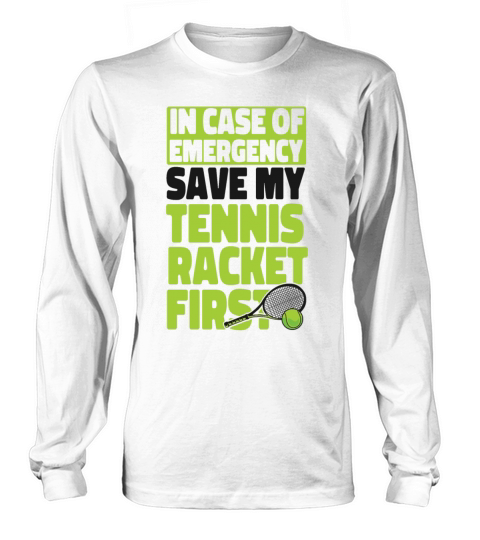 Funny Tennis Player Racket In Case Long sleeved Unisex