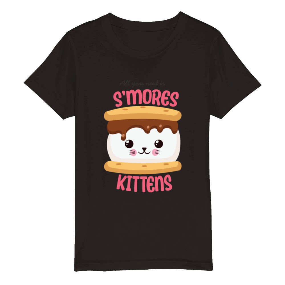 All You Need Is Smores Kittens Organic Kids Crewneck T-shirt
