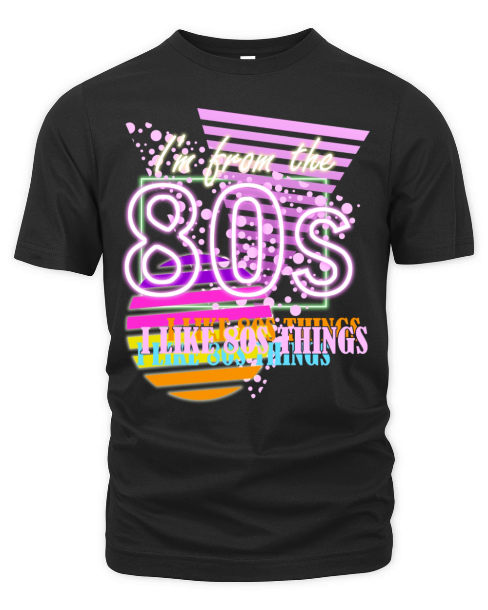 80s Party 1980 Vintage Organic Unisex T-shirt