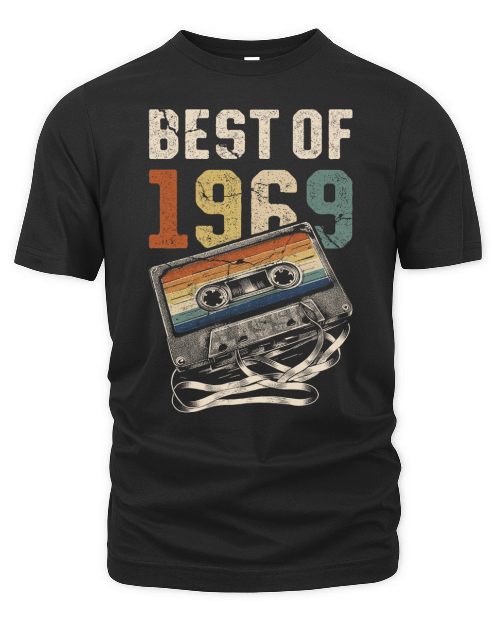 Best Of 1969 Birthday Cassette Tape Organic Unisex T-shirt