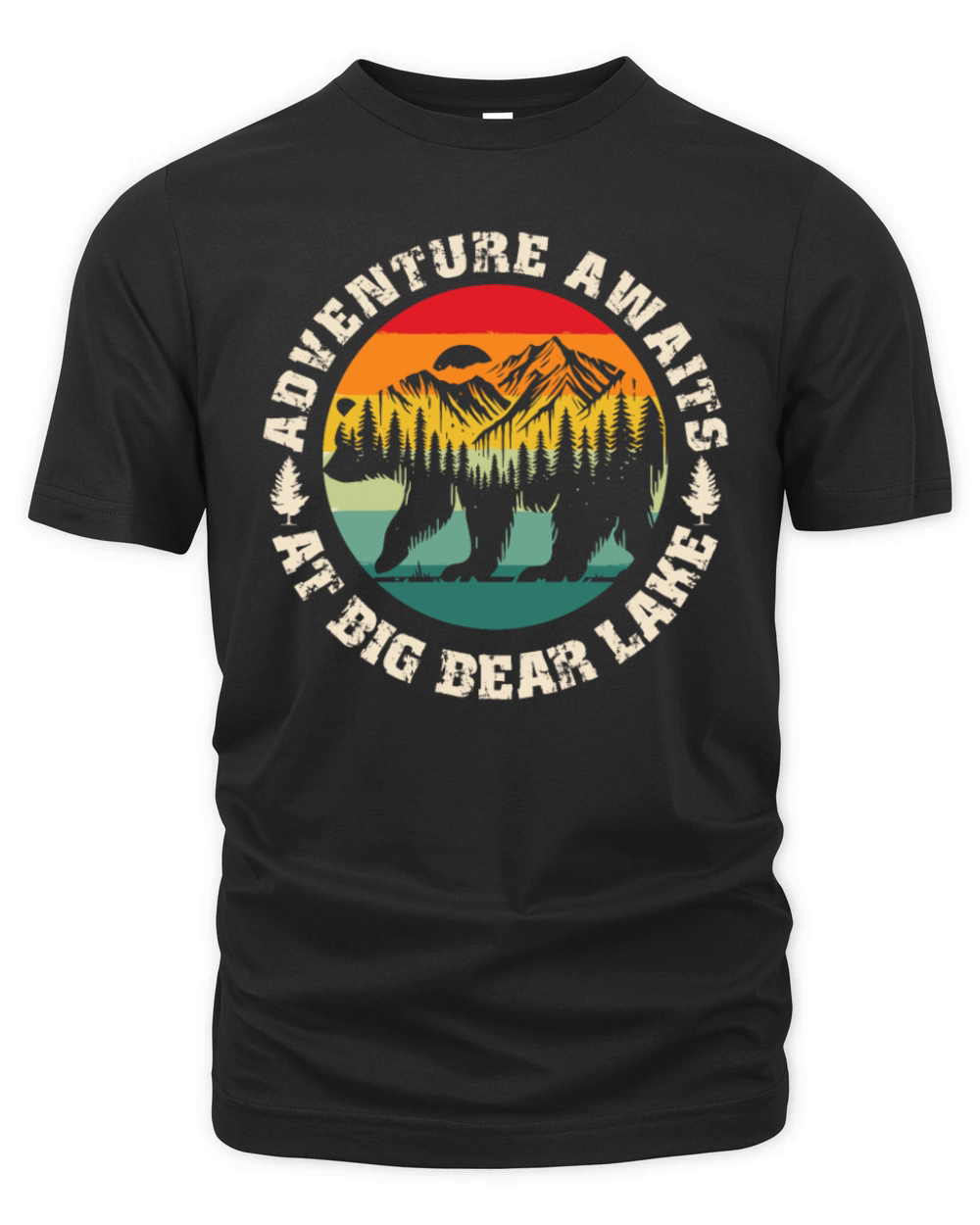 California ADVENTURE AWAITS AT BIG BEAR LAKE Organic Unisex T-shirt