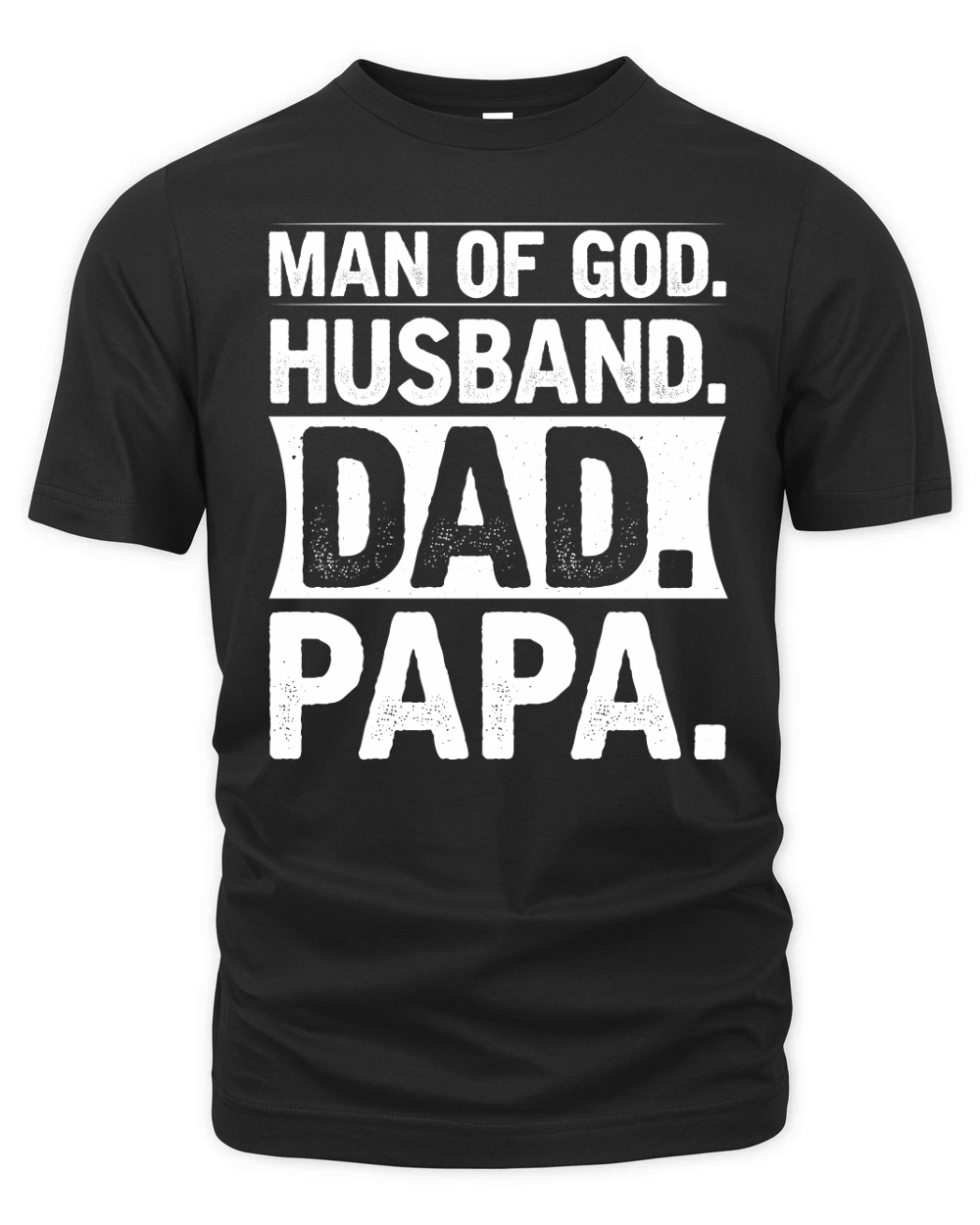 Man of God Husband Dad Papa Organic Unisex T-shirt