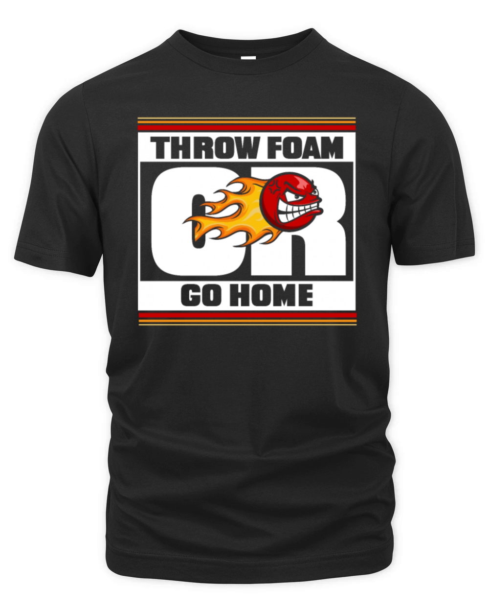 Throw Foam Or Go Home Prisonball Team Game Player Organic Unisex T-shirt