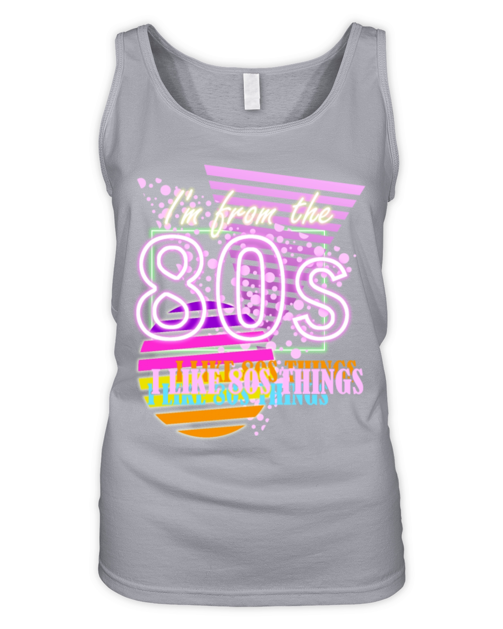 80s Party 1980 Vintage Organic Women's Tank Top