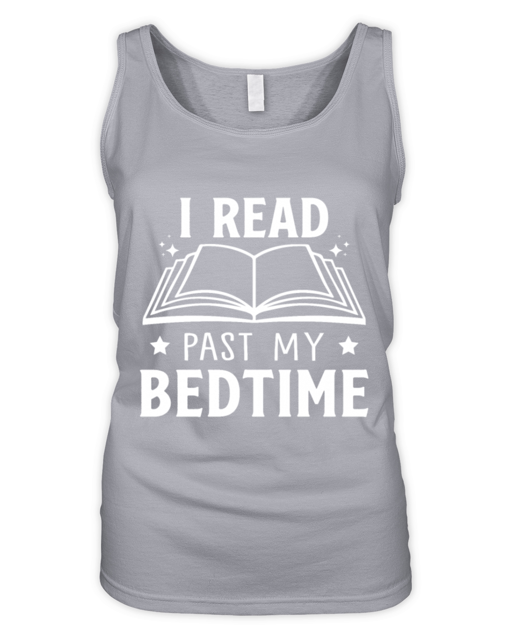 Bed Time Book Lover Reader Desing Funny Reading Organic Women's Tank Top