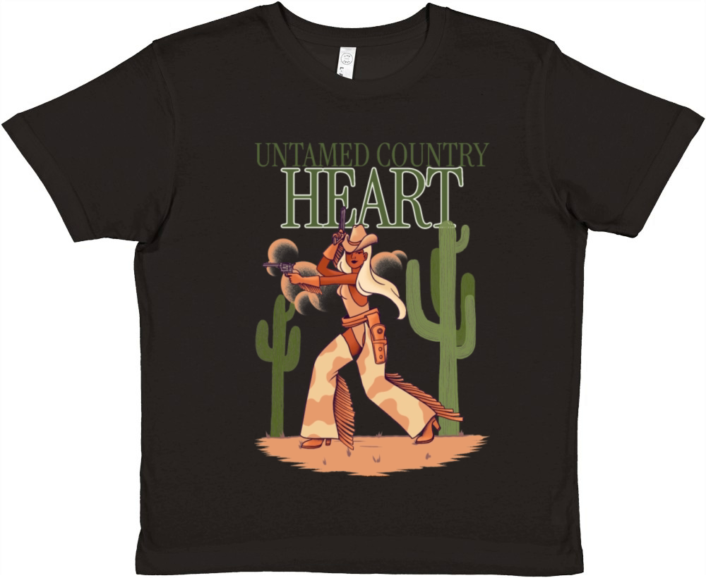Untamed Country Heart Premium Kids Crewneck T-shirt