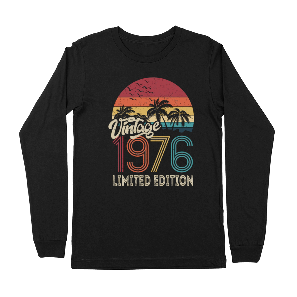50th Birthday Vintage 1976 Limited Edition Premium Long Sleeve