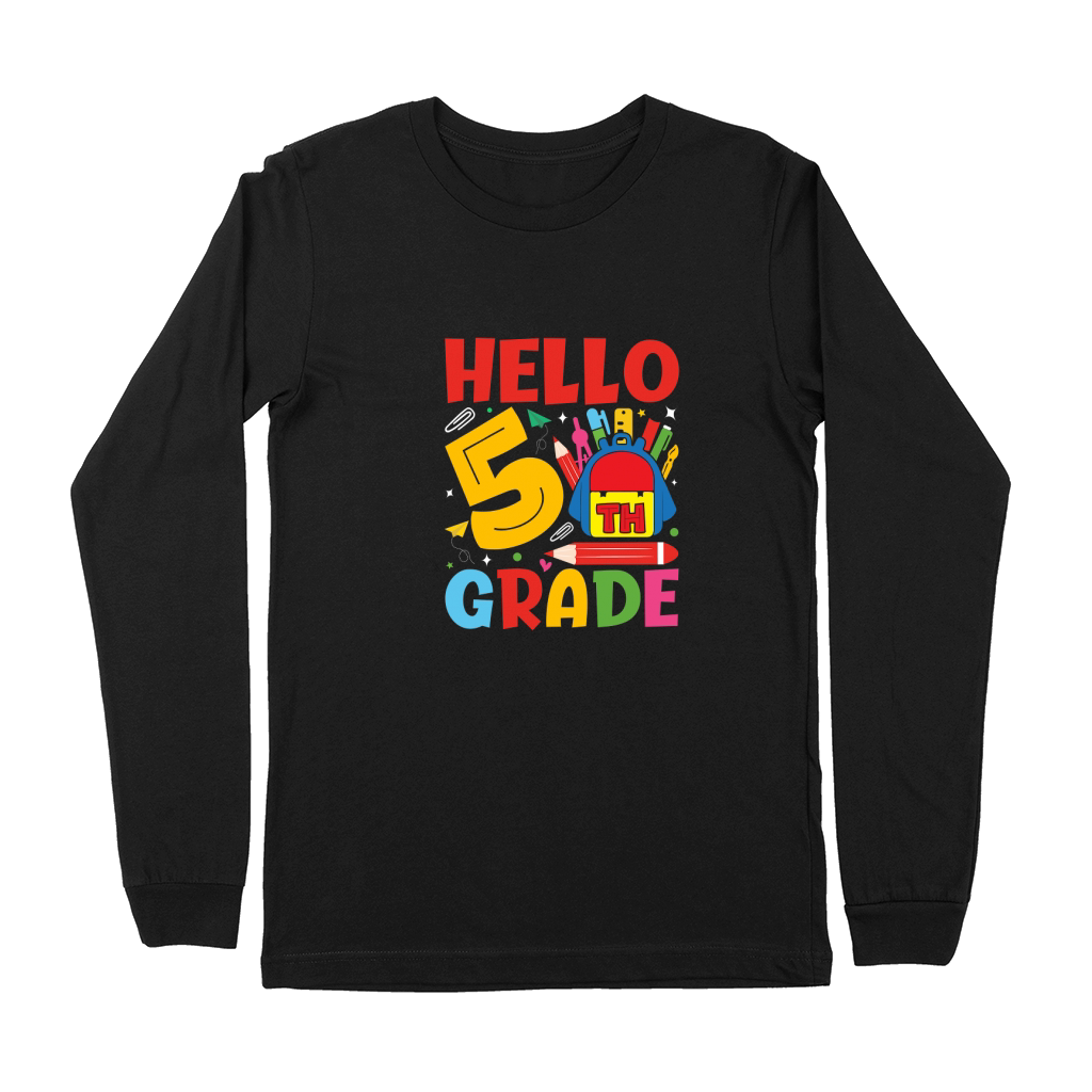 HELLO 5TH GRADE Premium Long Sleeve