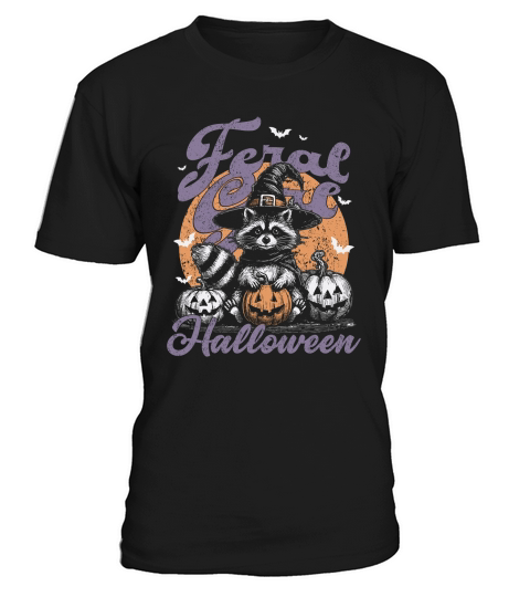 Feral girl Halloween Raccoon D Color T-Shirt Unisex