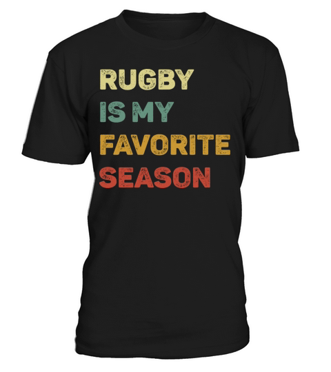 Rugby Is My Favorite Season Retro T-Shirt Unisex