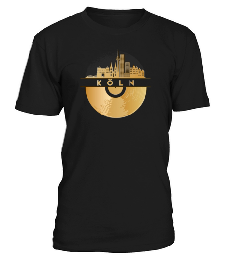 Vinyl-Record-Player Disco-Music Skyline-Germany T-Shirt Unisex