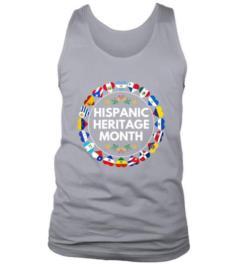 Hispanic heritage month all countries flag Tank Top Unisex