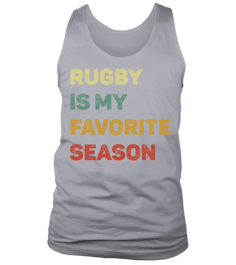 Rugby Is My Favorite Season Retro Tank Top Unisex