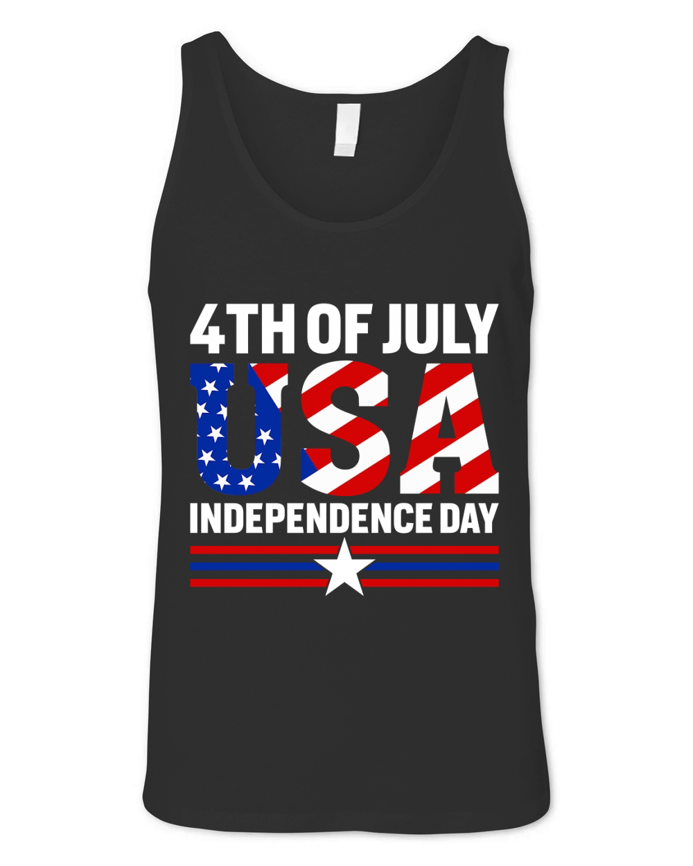 4th of July USA Independence Day 02 Unisex Jersey Tank