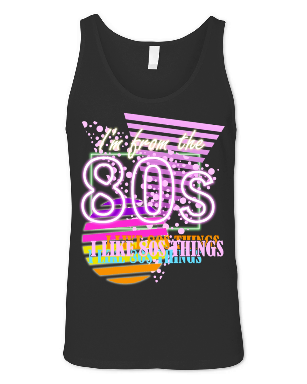 80s Party 1980 Vintage Unisex Jersey Tank