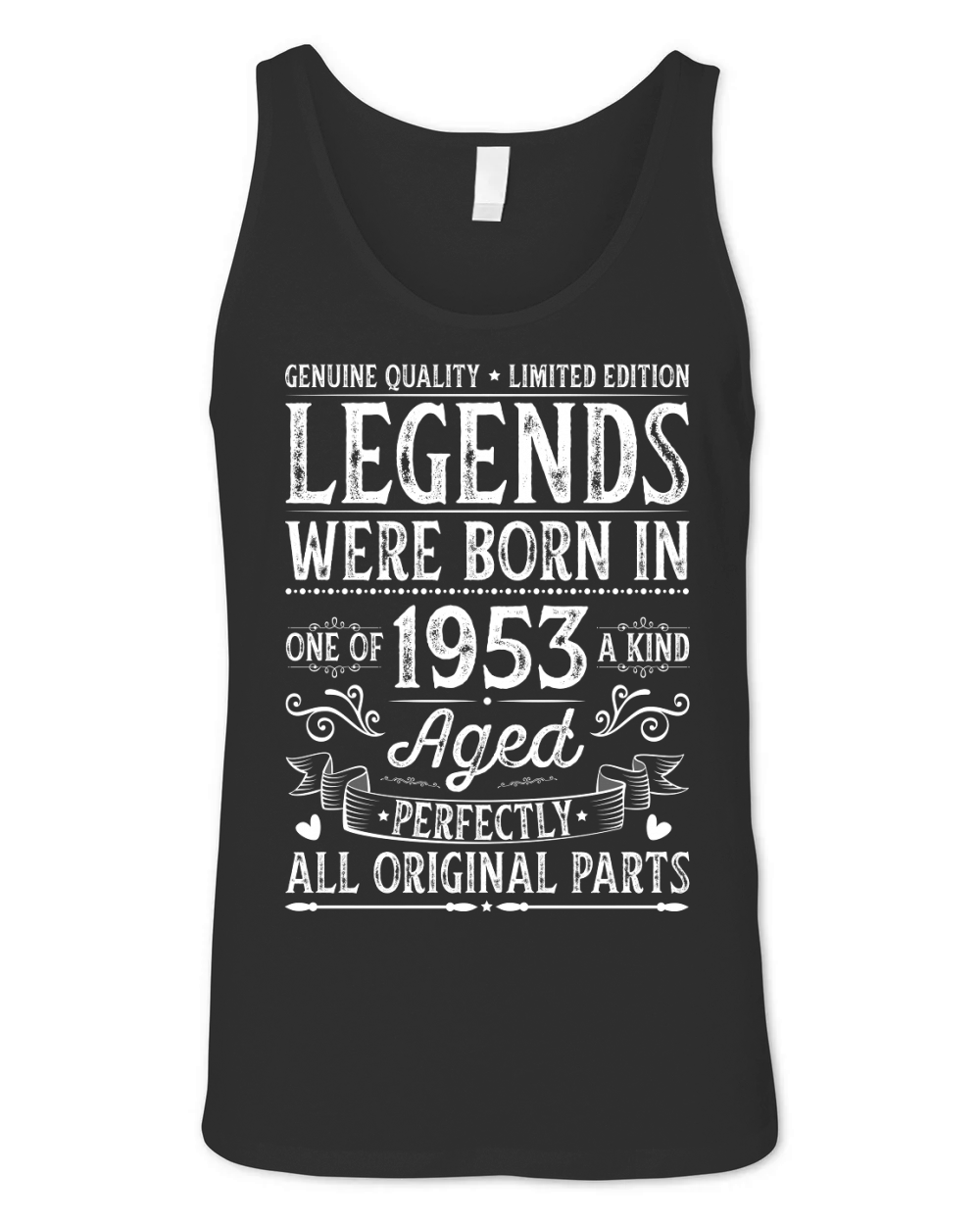 Legends Were Born In 1953 Birthday Unisex Jersey Tank