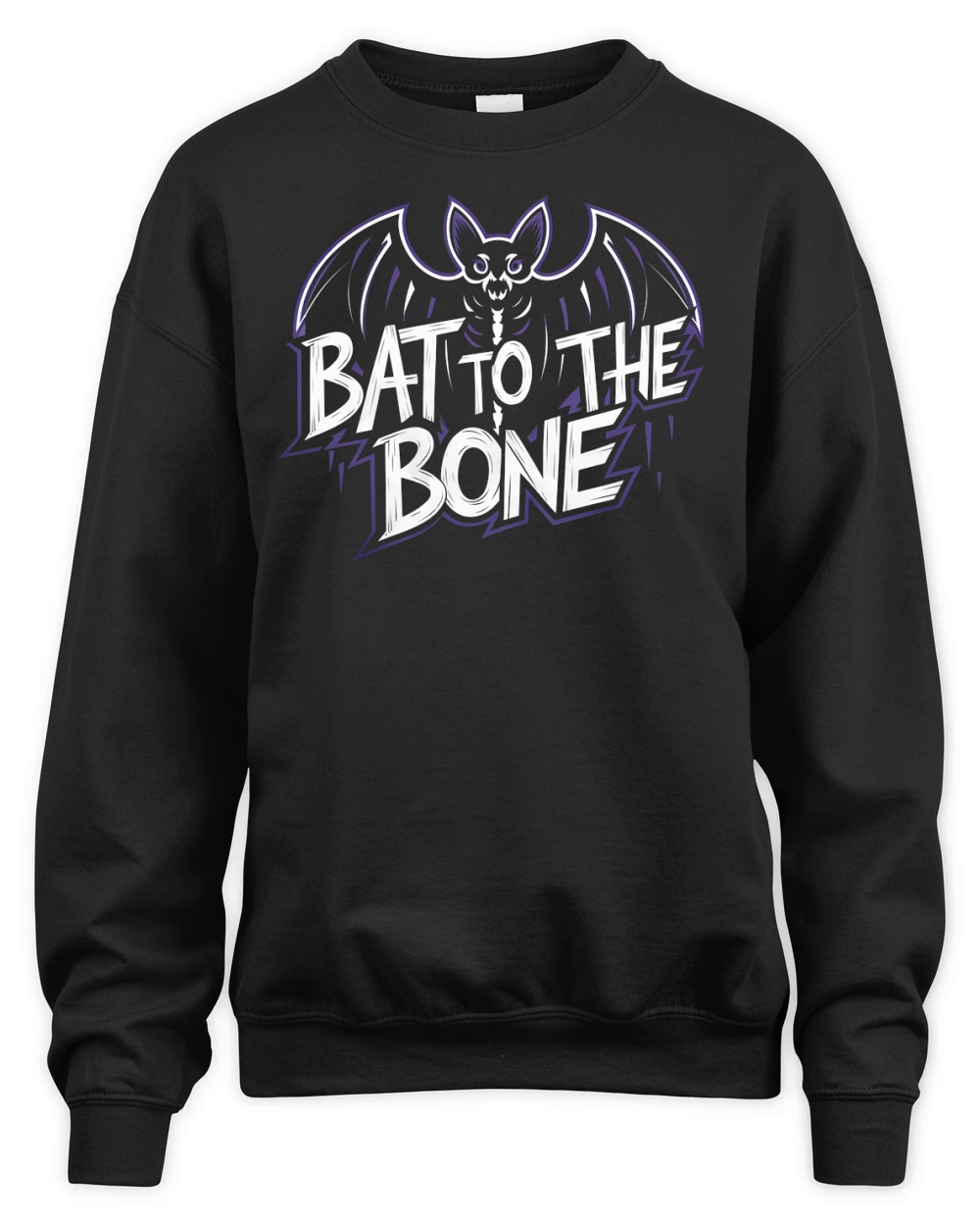 Bat to the Bone Halloween Unisex Premium Crewneck Sweatshirt