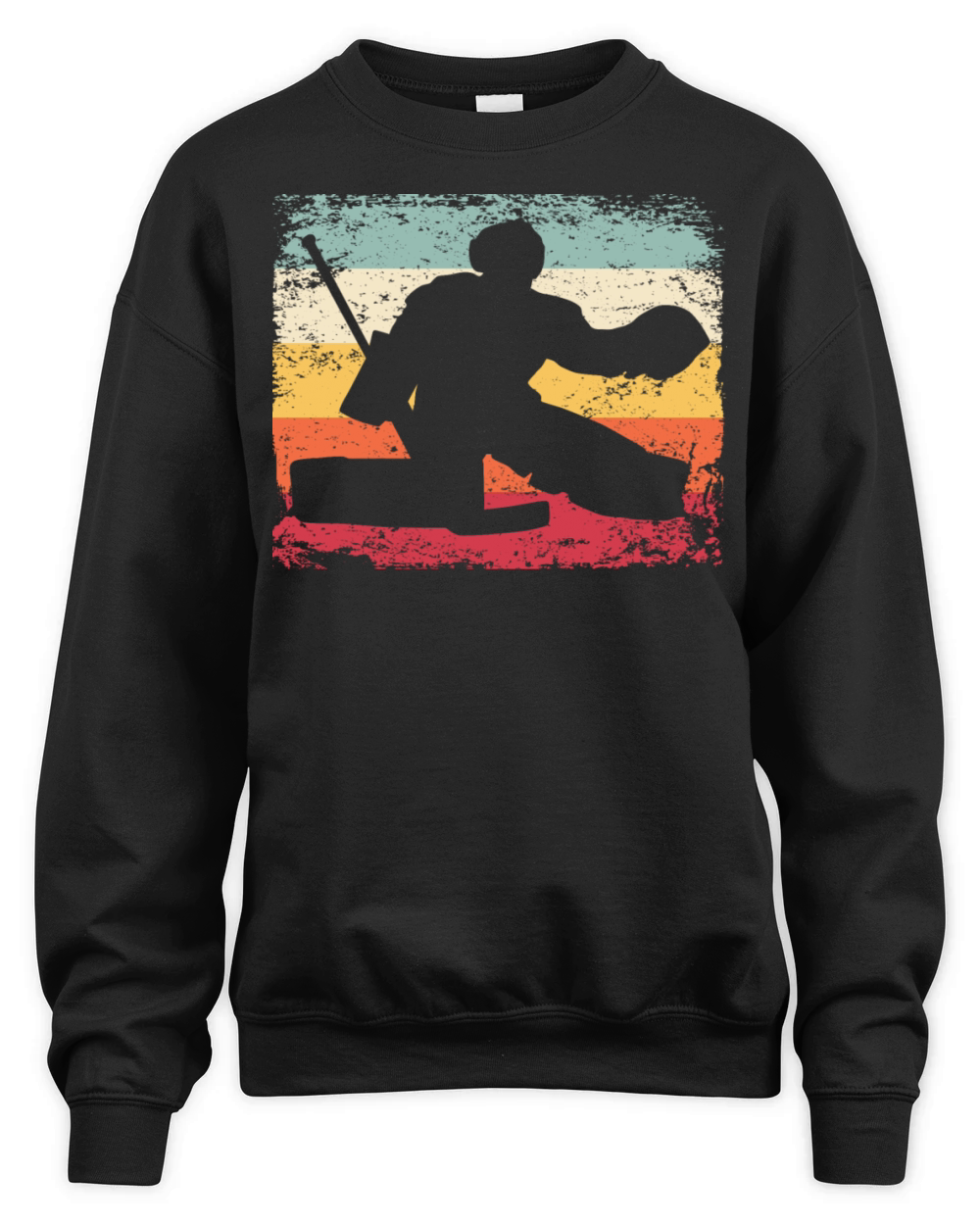 Ice Hockey Player Vintage Ice Hockey Unisex Premium Crewneck Sweatshirt