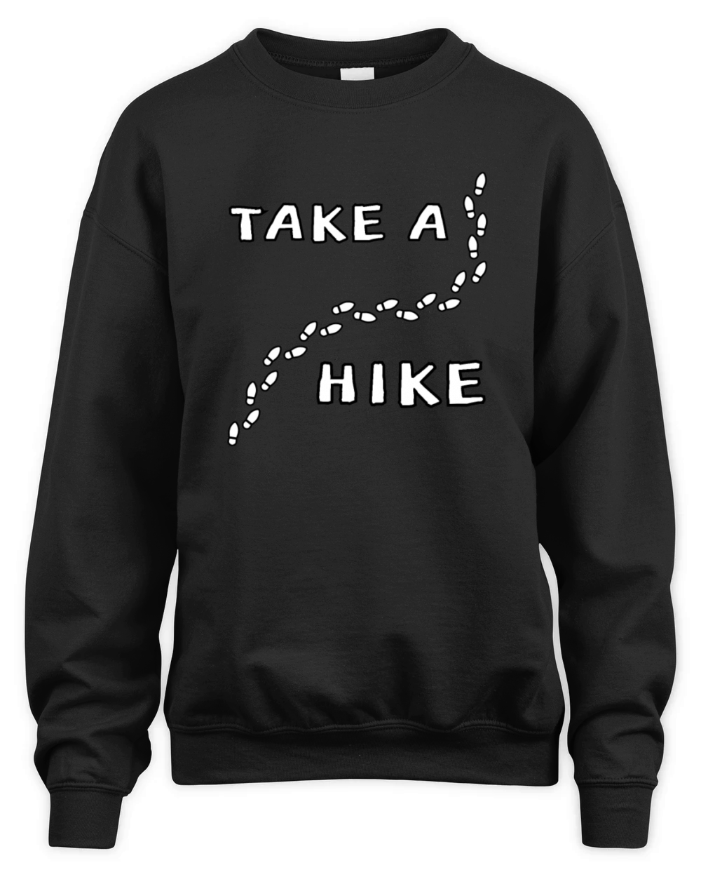Take a Hike - Footsteps Unisex Premium Crewneck Sweatshirt