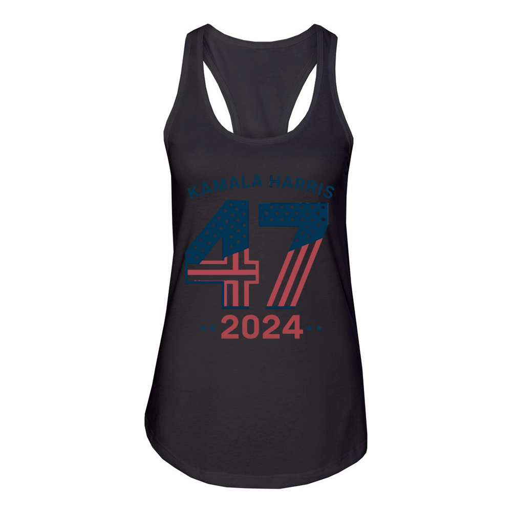 Kamala Harris 47th President USA Women's Racerback Tank