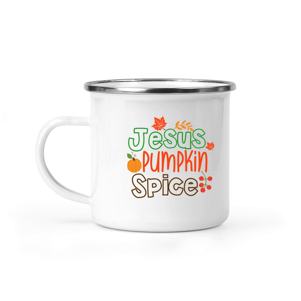 Jesus Pumpkin Spice Camping Mug