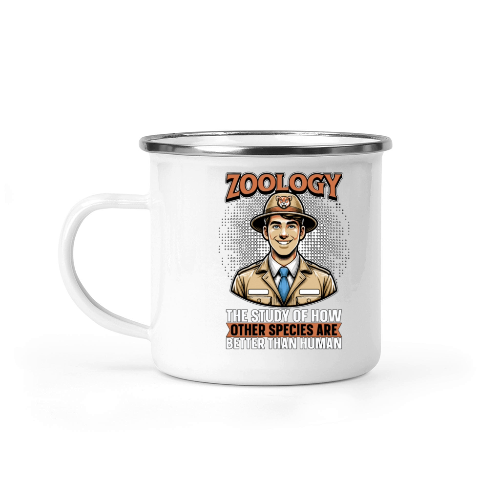 Zoologist Zoology The Study Of How Animal Lover Camping Mug