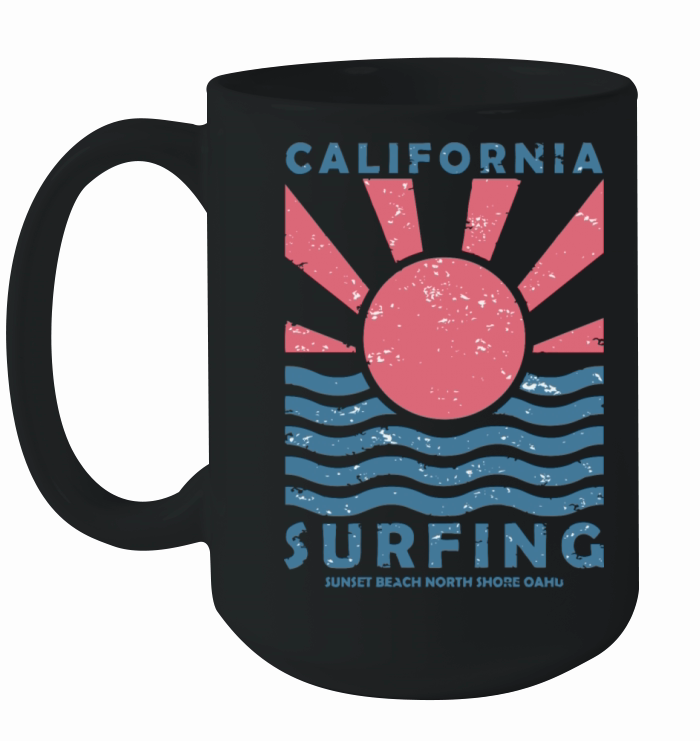 California Surfing Ceramic Mug