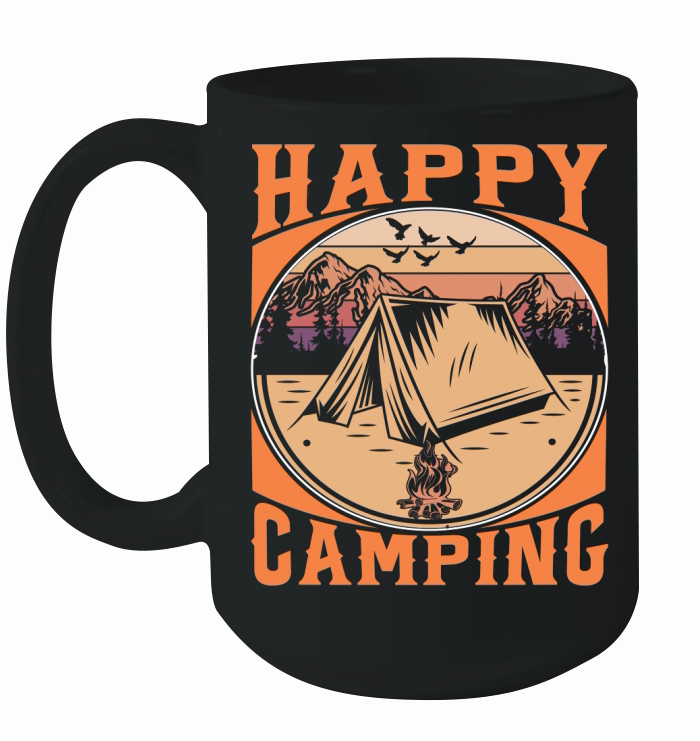 happy camping Ceramic Mug