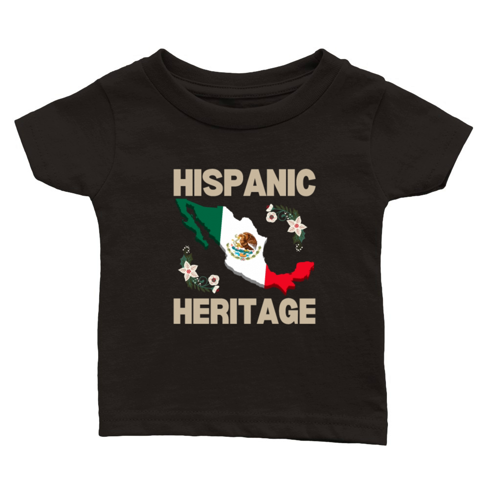 Hispanic heritage mexicans Classic Baby Crewneck T-shirt