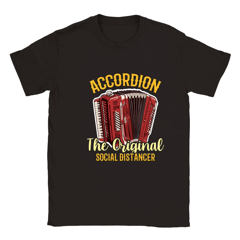 Accordion The Original Social Distancer Folk Music Classic Kids Crewneck T-shirt