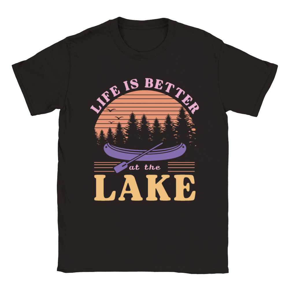 Life Is Better At The Lake Classic Kids Crewneck T-shirt