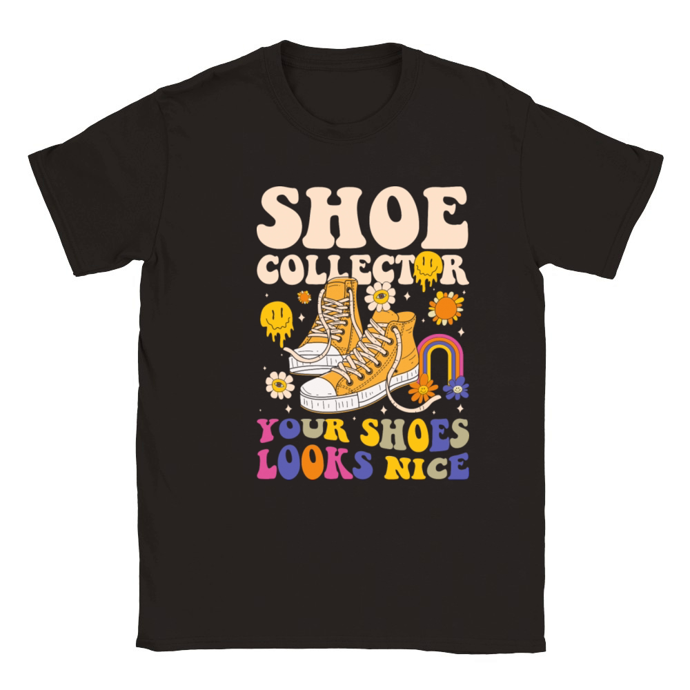 Shoe Collector Women Design Collecting Classic Kids Crewneck T-shirt