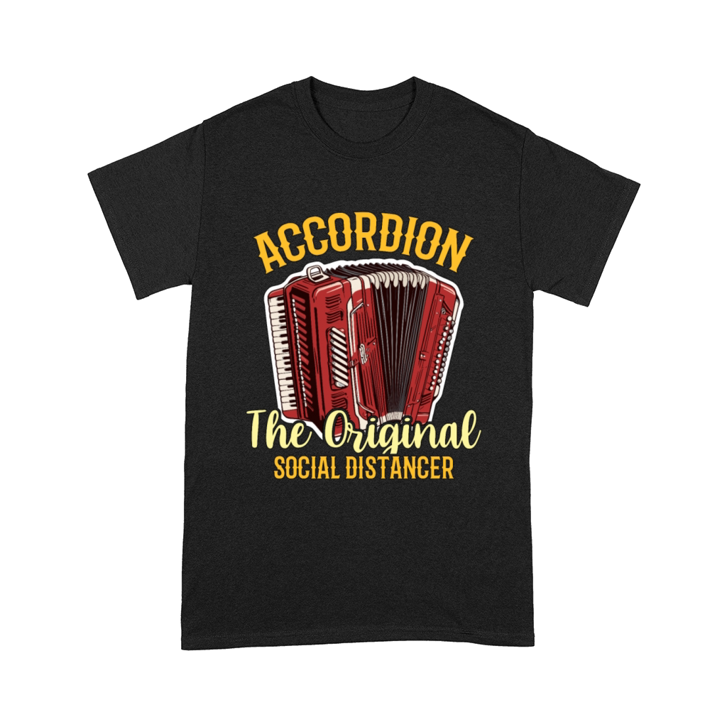 Accordion The Original Social Distancer Folk Music Comfort T-shirt