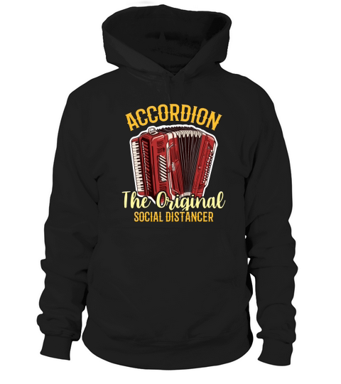 Accordion The Original Social Distancer Folk Music Hoodie Unisex