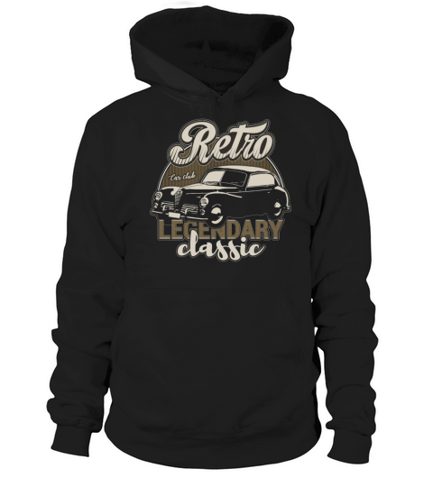 Vintage Retro Classic Car Lover For Car Enthusiast Hoodie Unisex