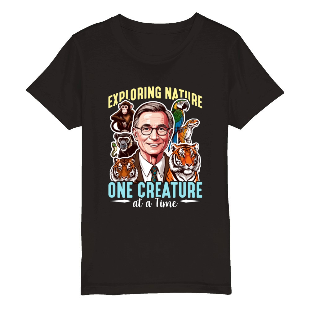 Zoologist Exploring Nature One Creature Zookeeper Organic Kids Crewneck T-shirt