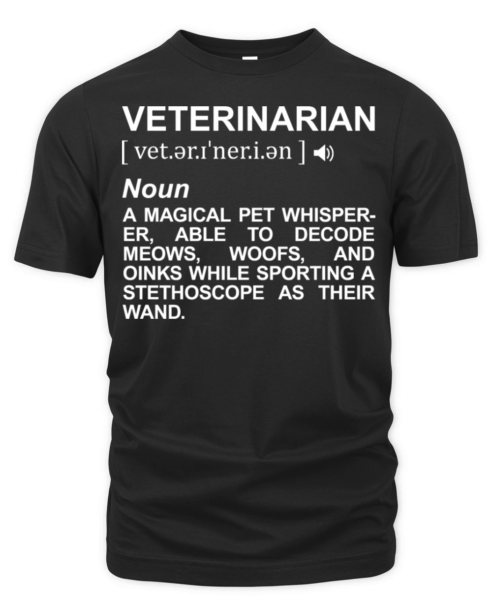Veterinarian Dictionary Organic Unisex T-shirt
