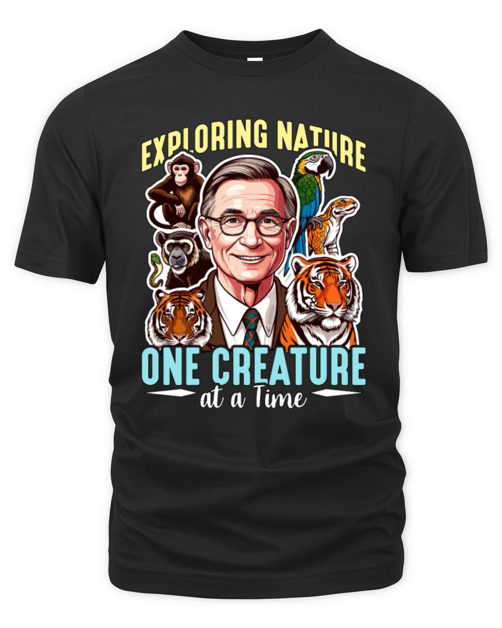 Zoologist Exploring Nature One Creature Zookeeper Organic Unisex T-shirt