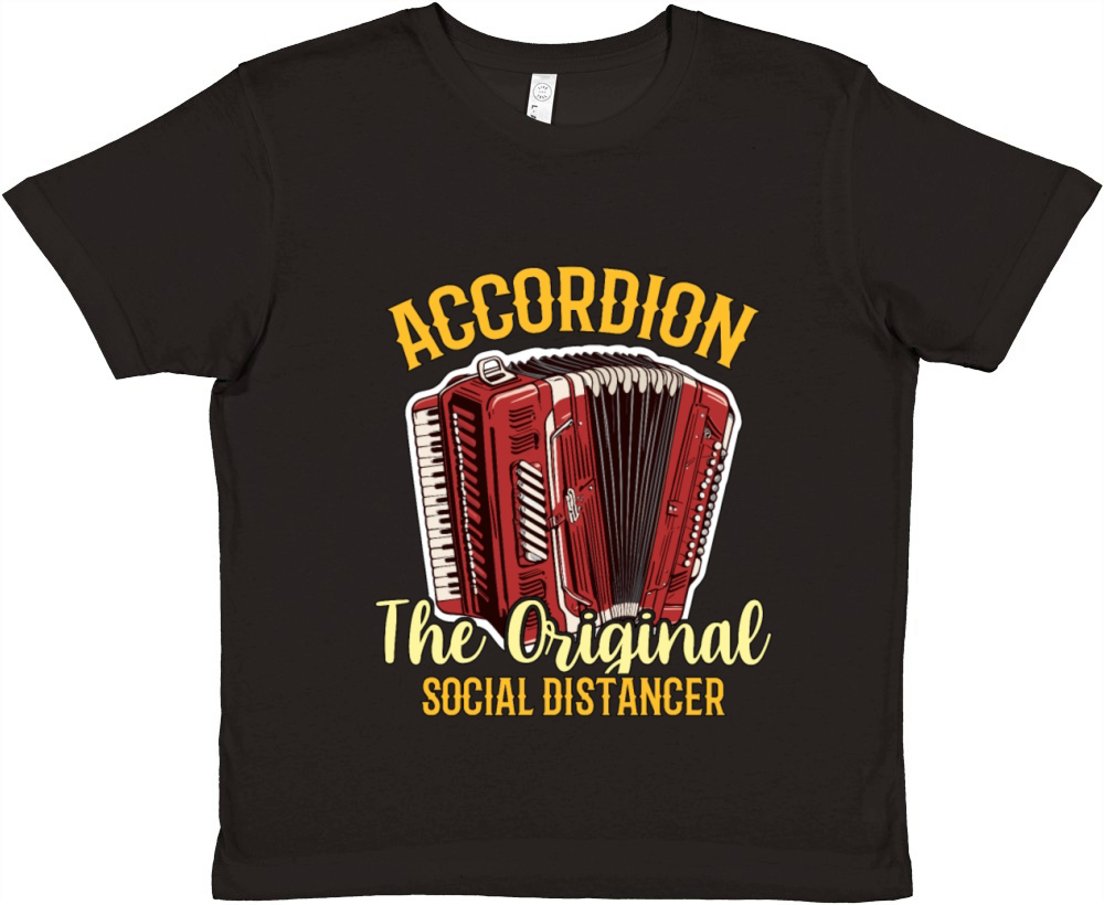Accordion The Original Social Distancer Folk Music Premium Kids Crewneck T-shirt