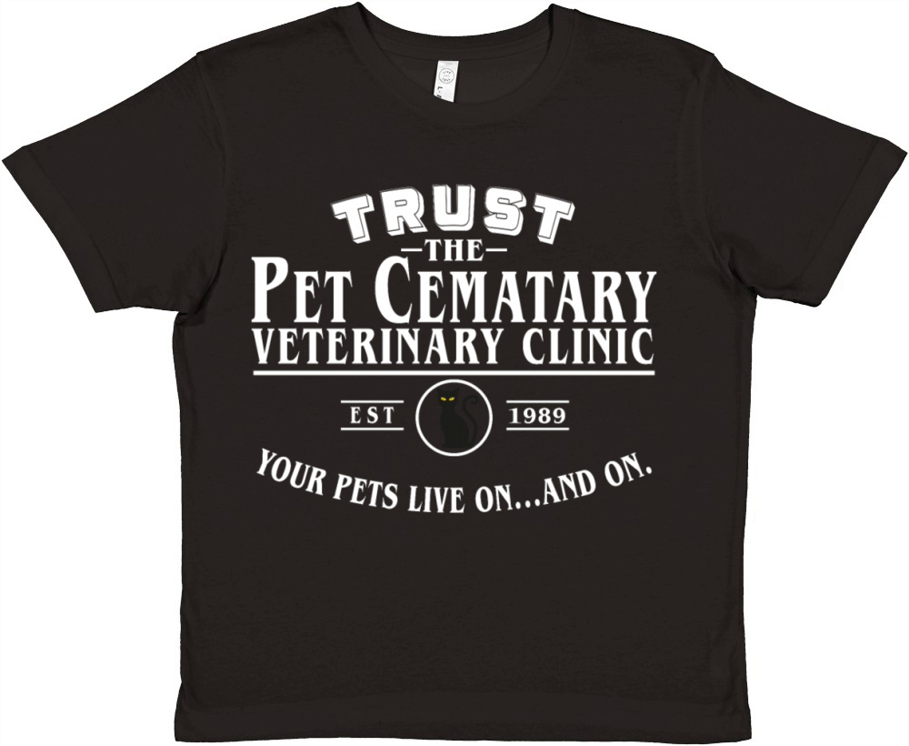 Trust The Pet Cematary Veterinary Clinic T-shirt Premium Kids Crewneck T-shirt