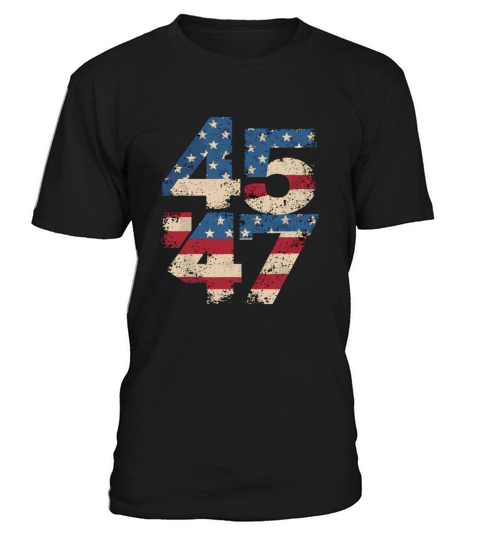 45 47 Vintage American Flag T-Shirt Unisex